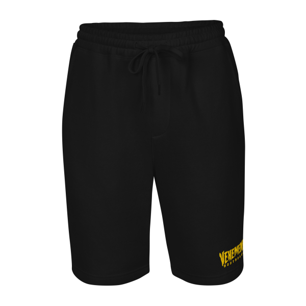 Logo embroidered fleece shorts