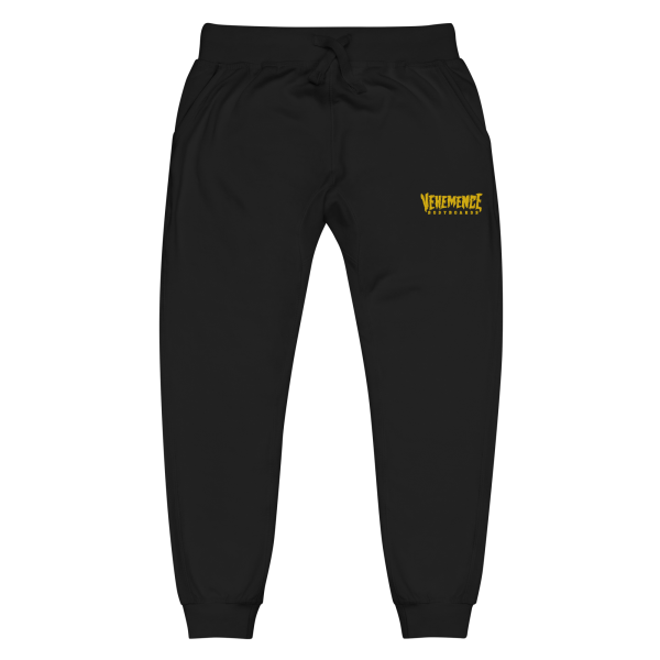 Logo embroidered fleece sweatpants