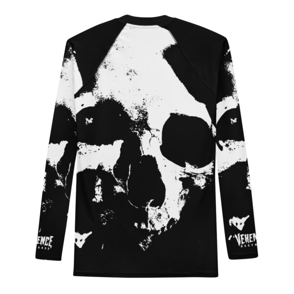 VEHEMENCE Bodyboarding Skullz long sleeve rash guard/rash vest - black
